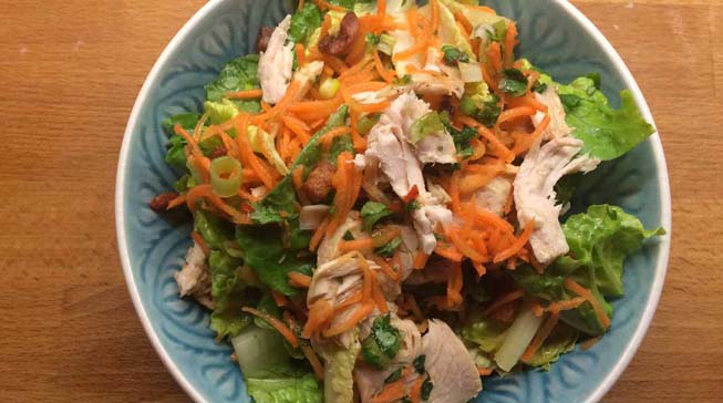 Vietnamese-Leftover-Turkey-Salad
